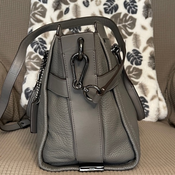 Coach Swagger Gray Leather Satchel with Gunmetal 2 hang tags  No: J1821-34408 - Picture 6 of 13